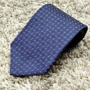Brooks Brothers Neck Tie Mens Navy Blue 100% Silk Necktie Preppy